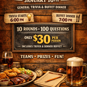 Pub Trivia -  January 10th